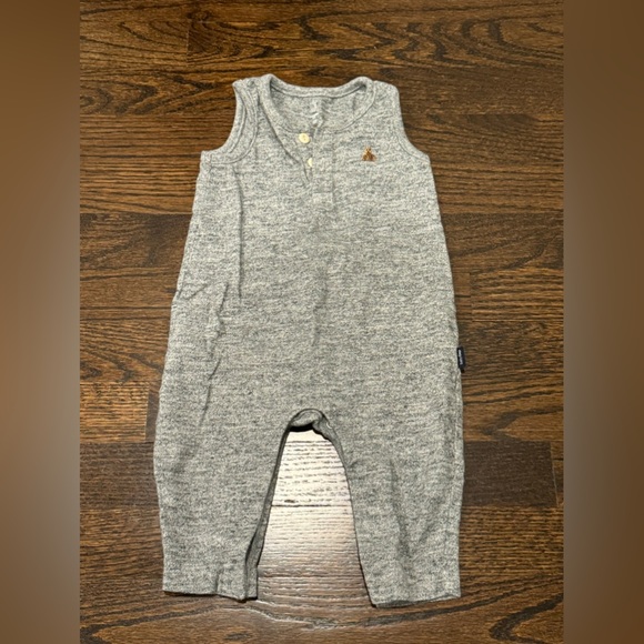 Baby Gap sleeveless romper marked grey teddy bear 3-6 months - Picture 4 of 6